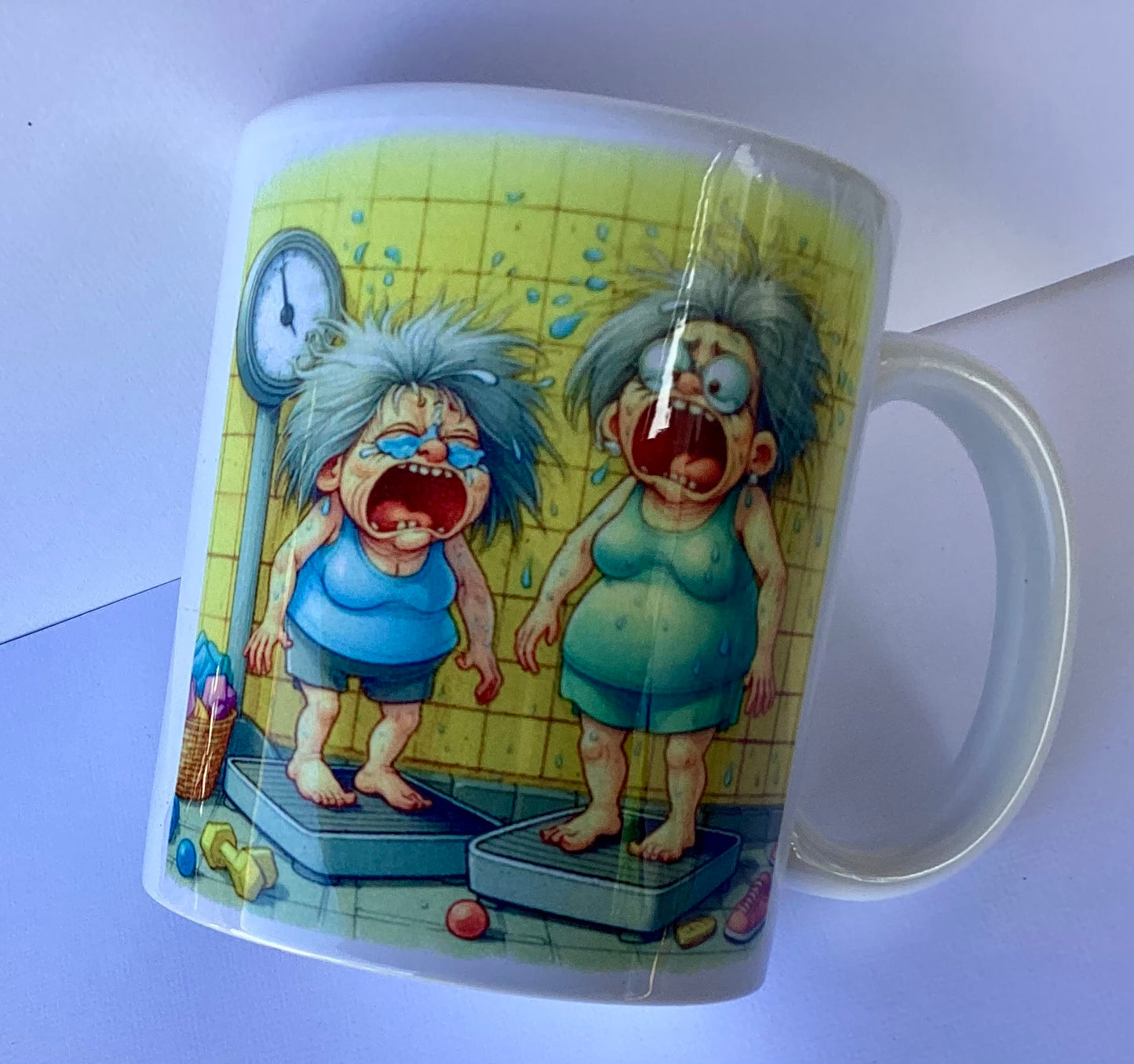 Coffee Cup - Old Ladies on Scale