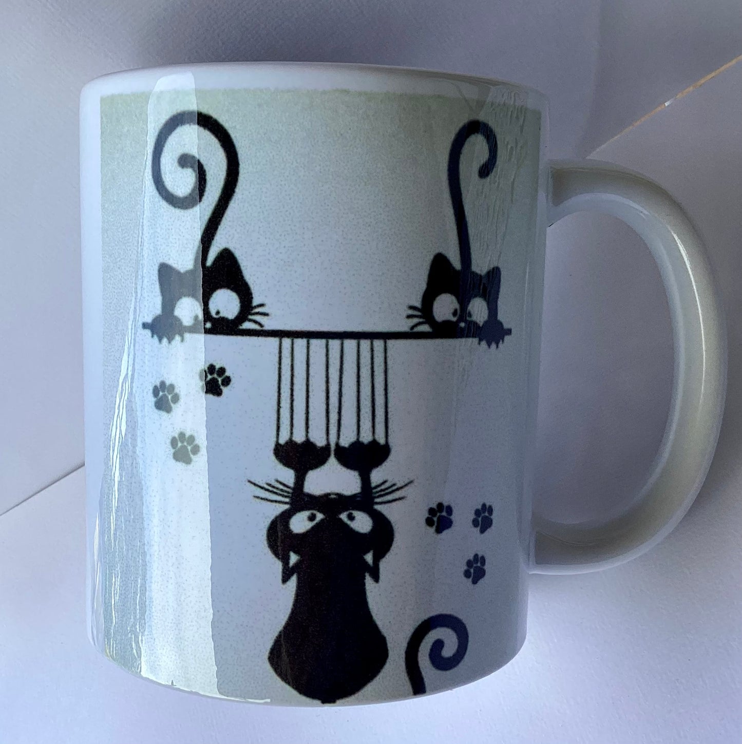 Coffee Cup - Cats Hanging On
