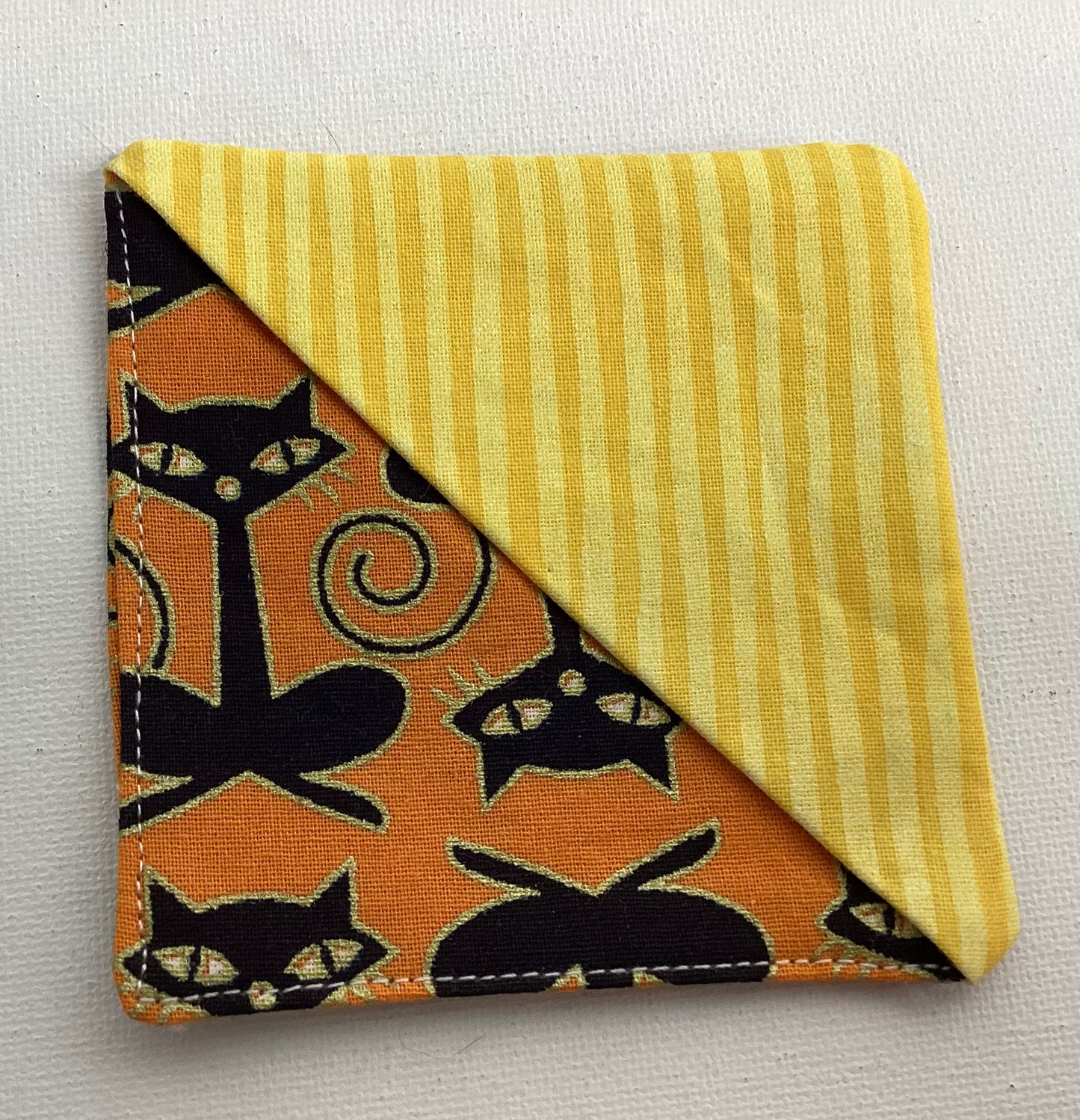 Fabric Bookmarks - Black Cat