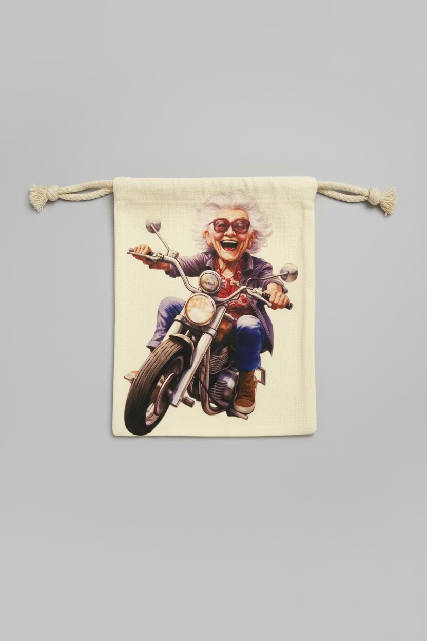Small Pouch - Sublimated Design, Motor Bike Mama