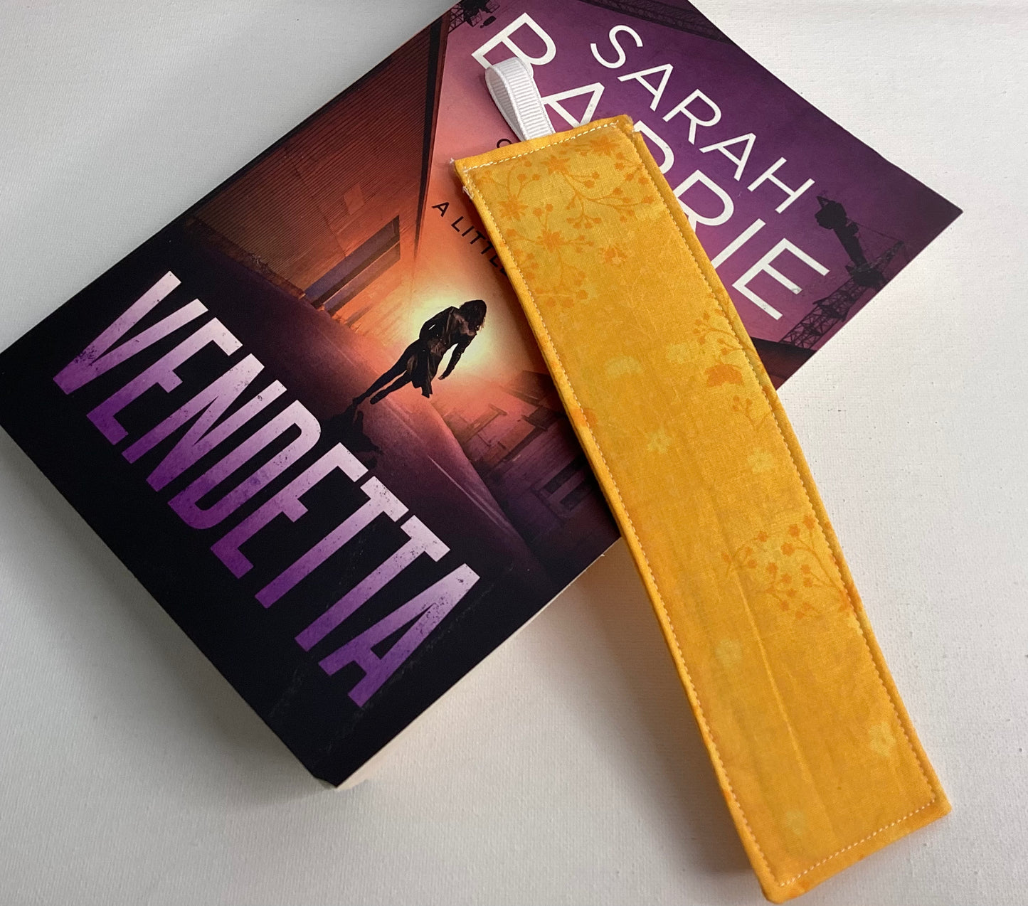 Fabric Bookmarks Yellow Print