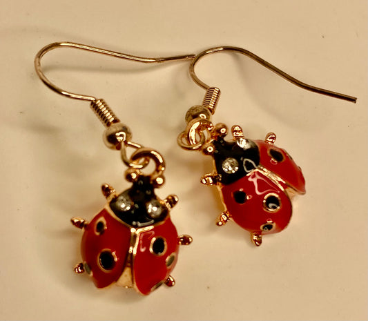 Earrings -Lady Bug