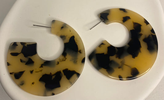 Earrings - Large Tortoiseshell