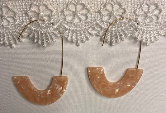 Earrings -Large Hoop 1/2 Circle