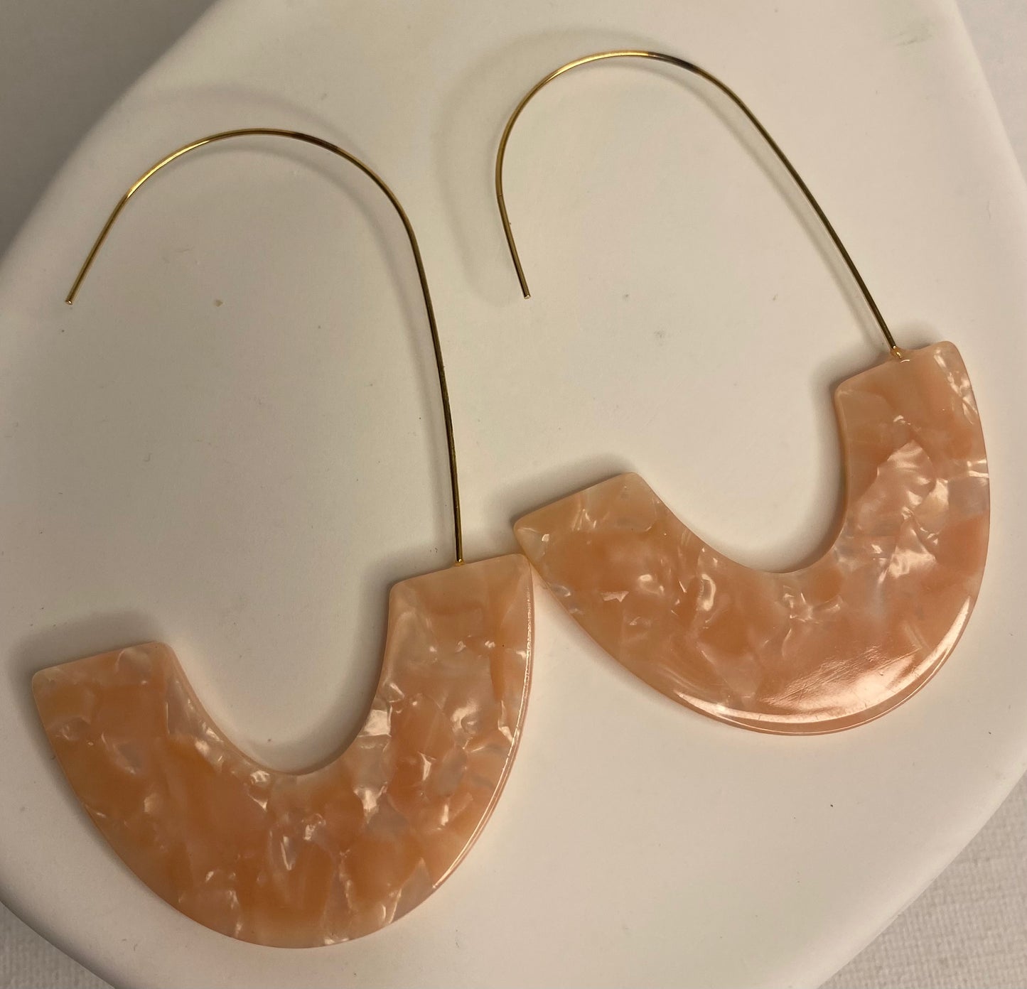 Earrings -Large Hoop 1/2 Circle