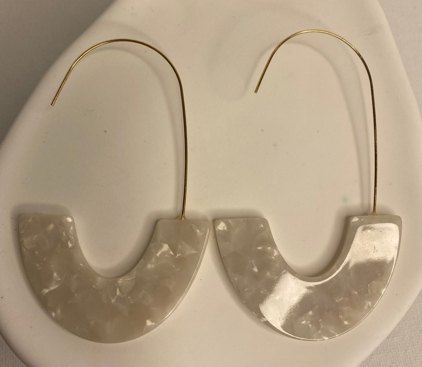 Earrings -Large Hoop 1/2 Circle