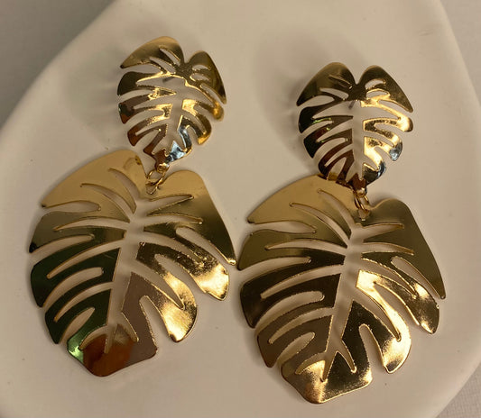Earrings -Gold Leaves