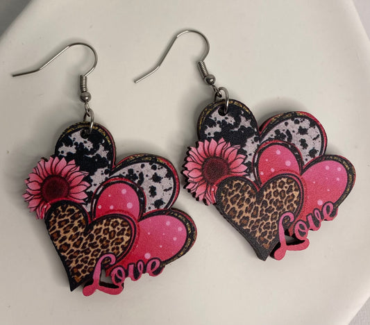 Earrings - Love Hearts