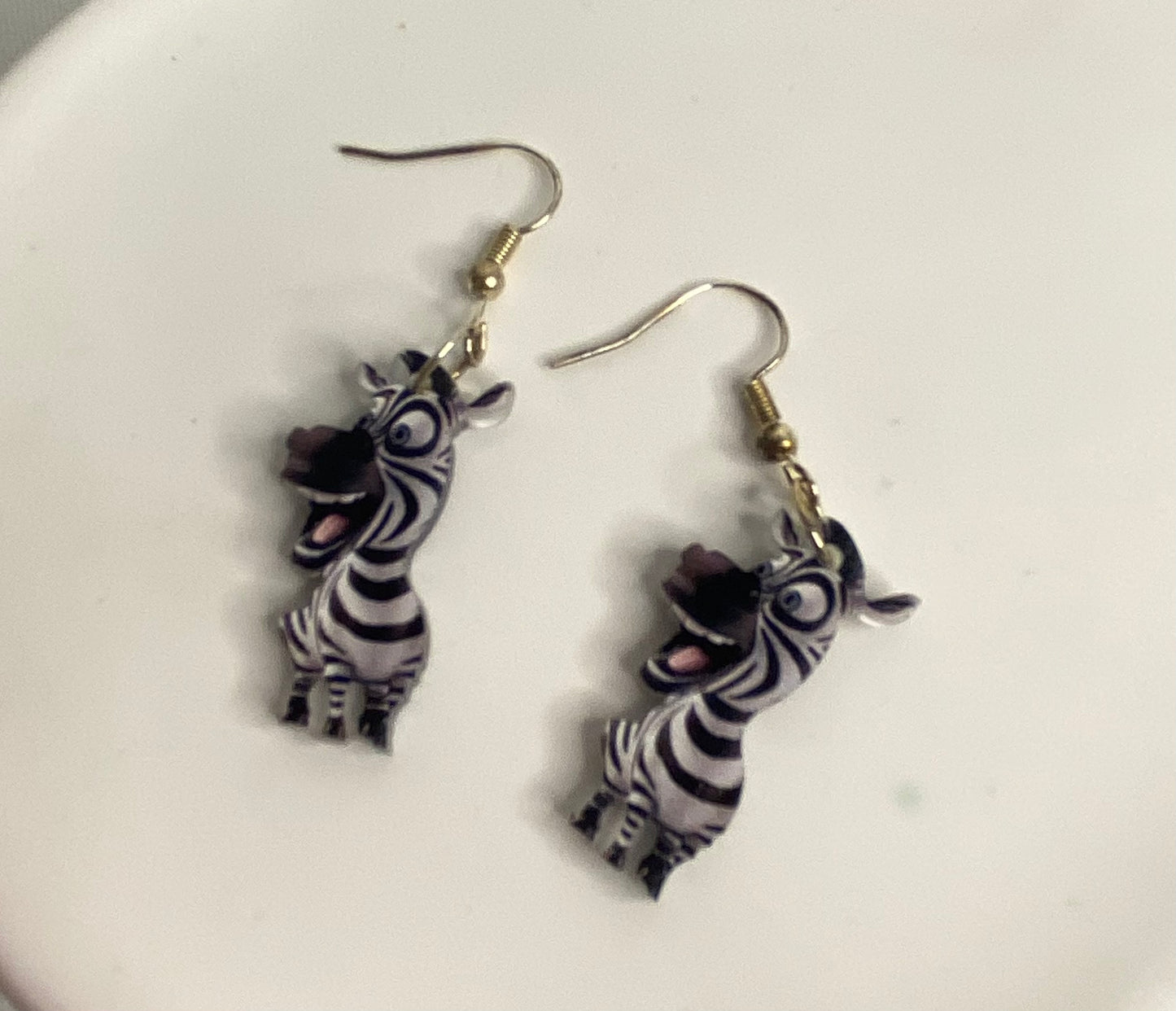 Earrings - Zebra