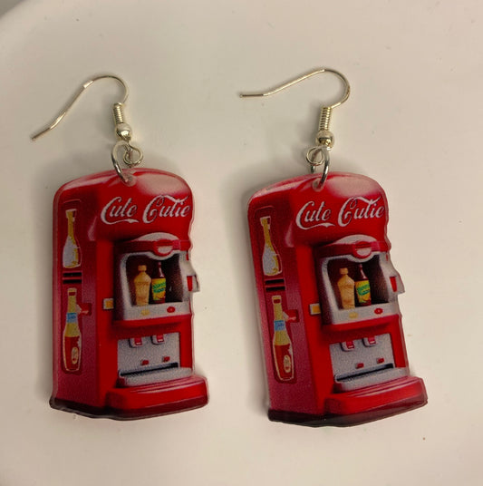 Earrings -Coke Machine