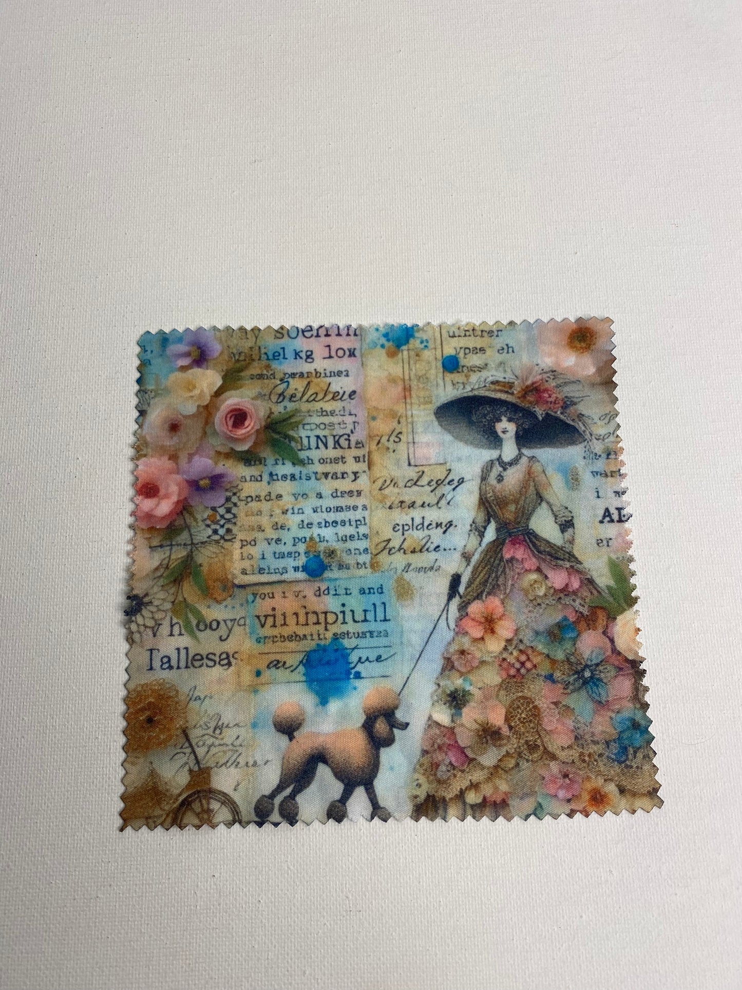 Eye Glasses Cleaning Cloth Victorian Lady