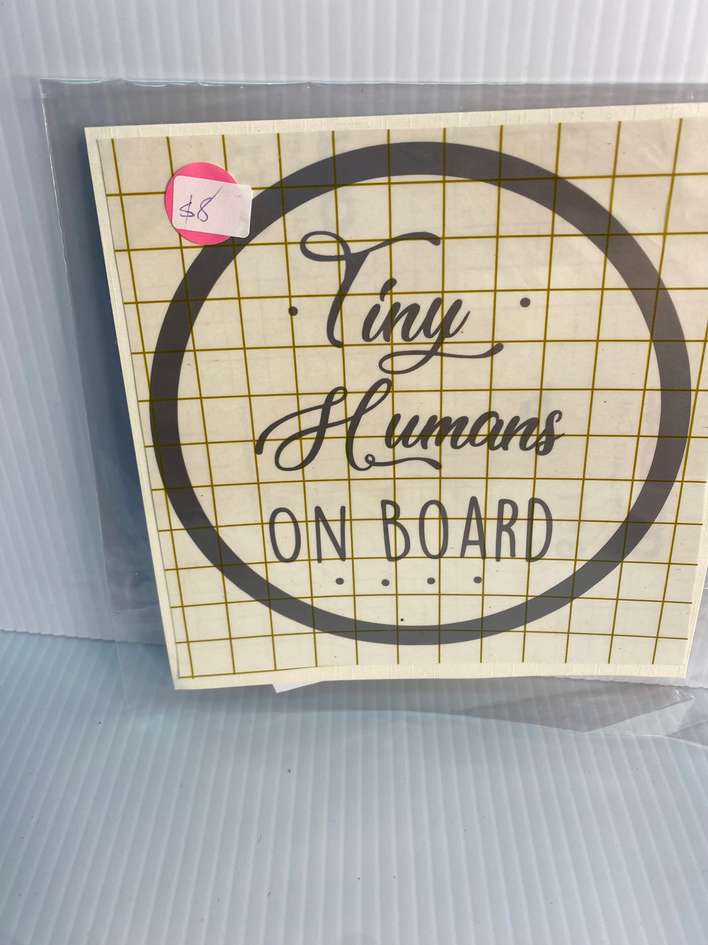 Decal - Tiny Humans on Board
