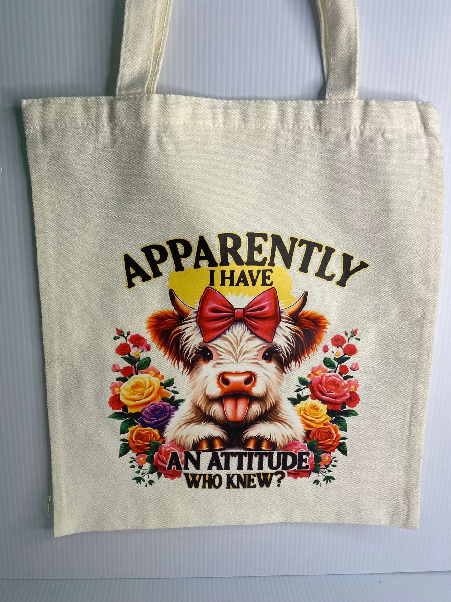 Tote Bag - Sublimated Design, Apparently I Have
