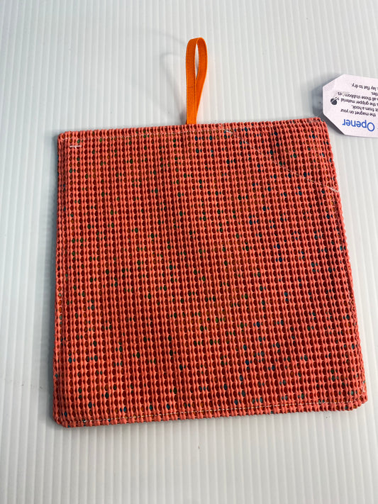 Strong Grip Jar Opener - Blue spots on Orange with orange back