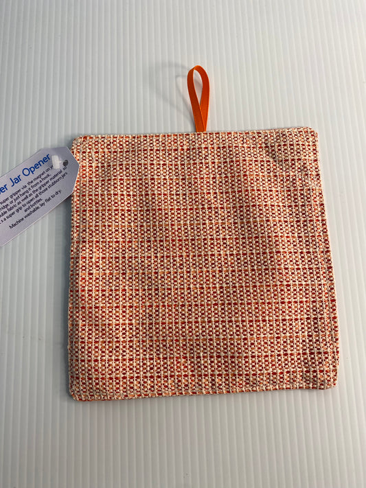 Strong Grip Jar Opener - Orange Diamonds Cream Back
