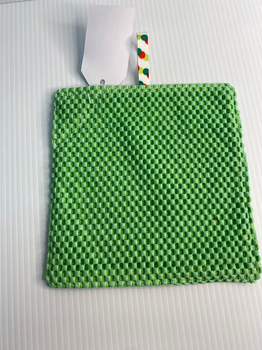 Strong Grip Jar Opener -Green Paisley Print with Green Back