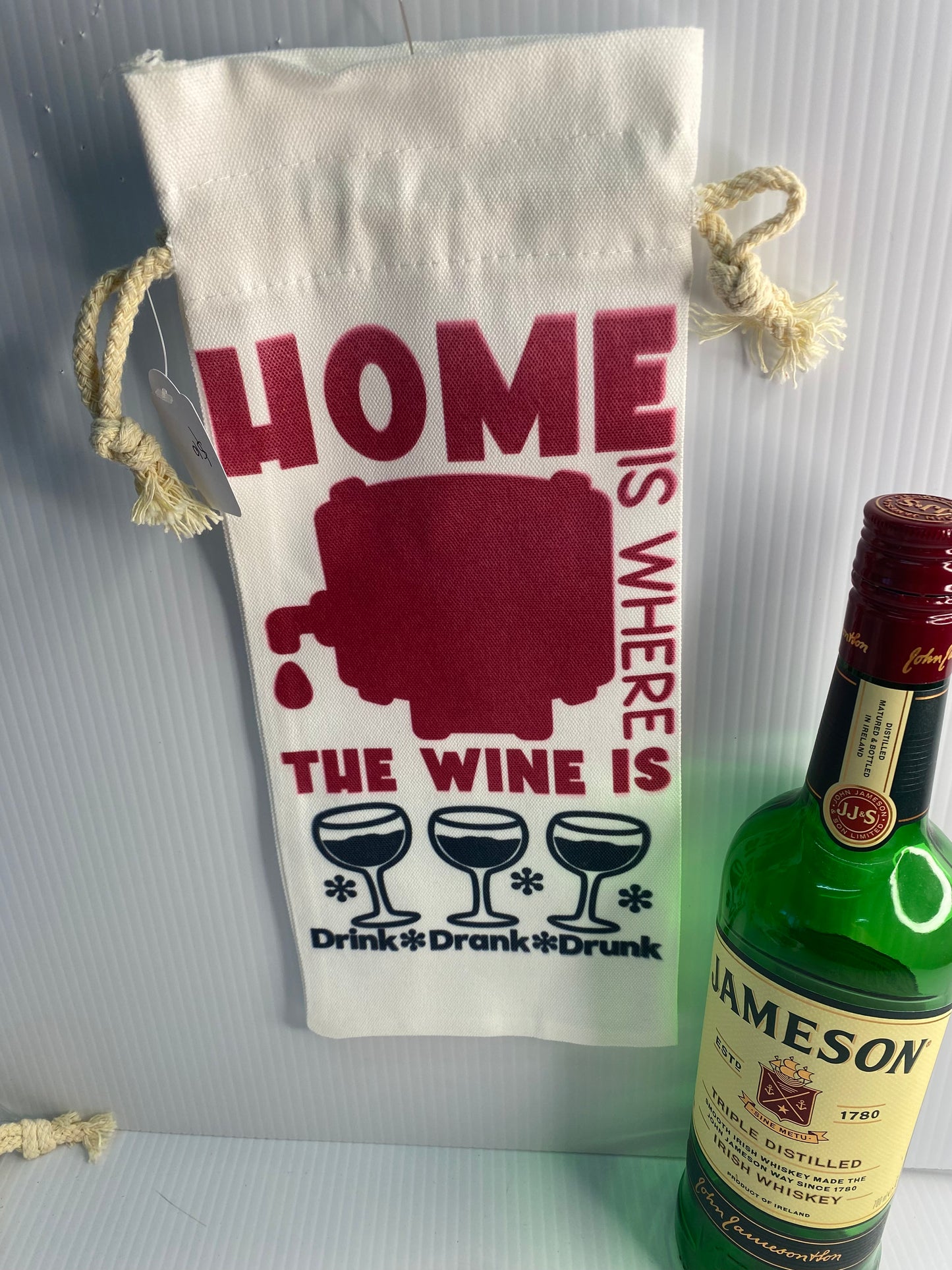 Wine Bag - Sublimated Design Home is Where the Wine is