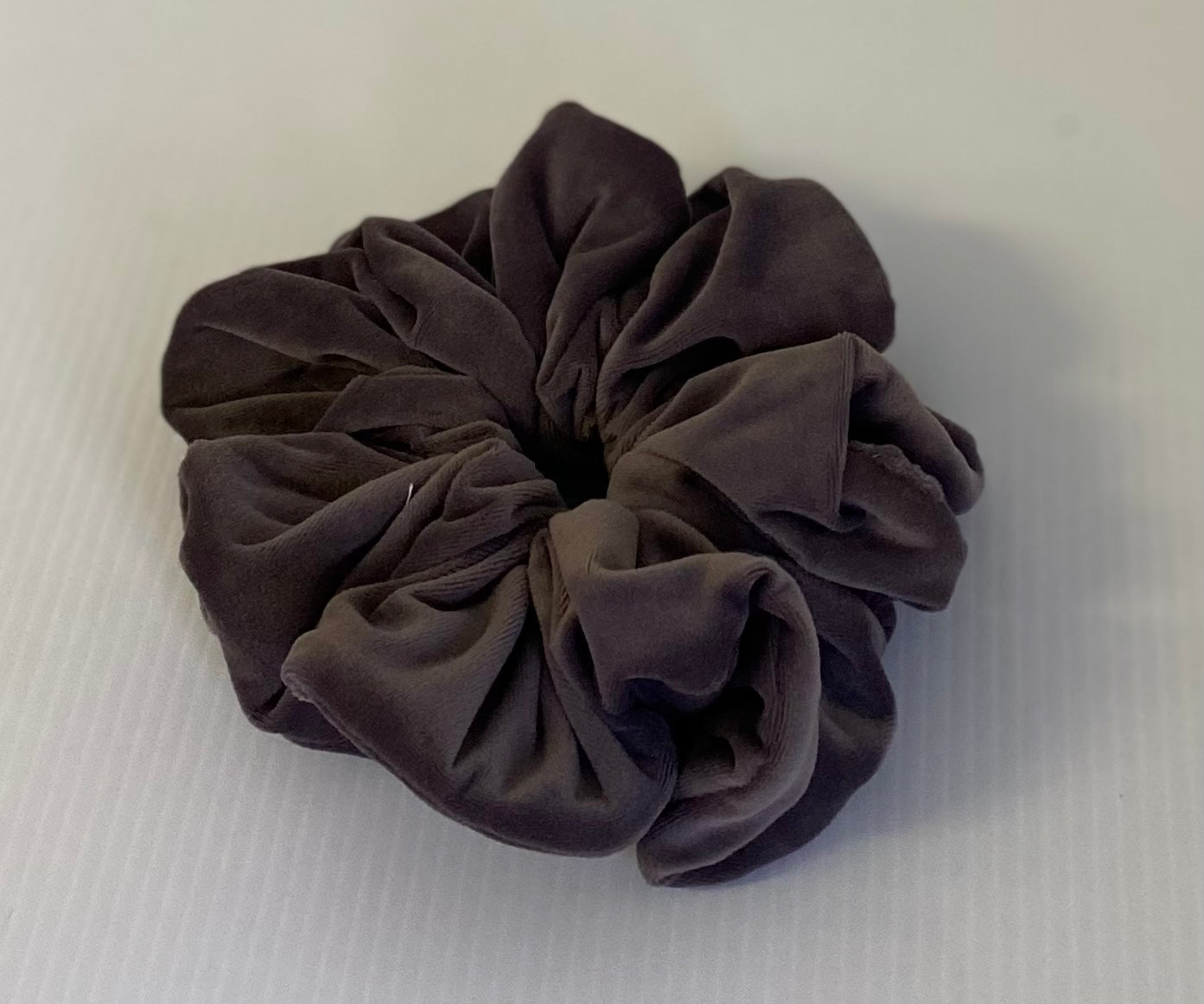 Hair Scrunchies XXL -BROWN Velvet