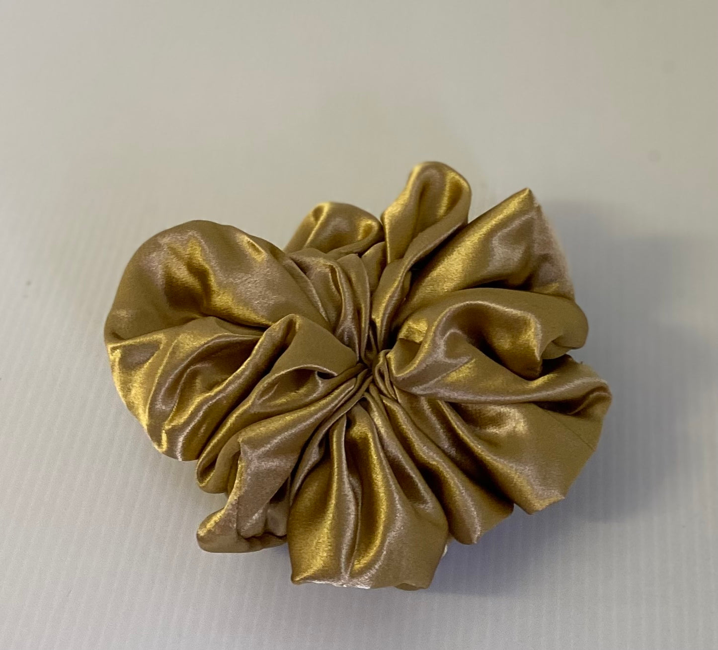Hair Scrunchies XXL -Gold Satin