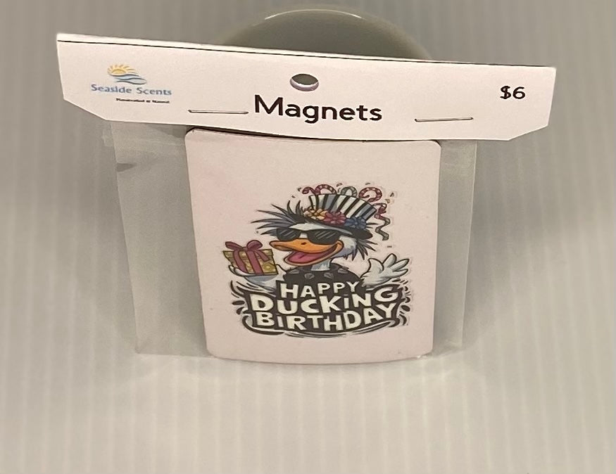 Magnet -Happy Ducking Birthday