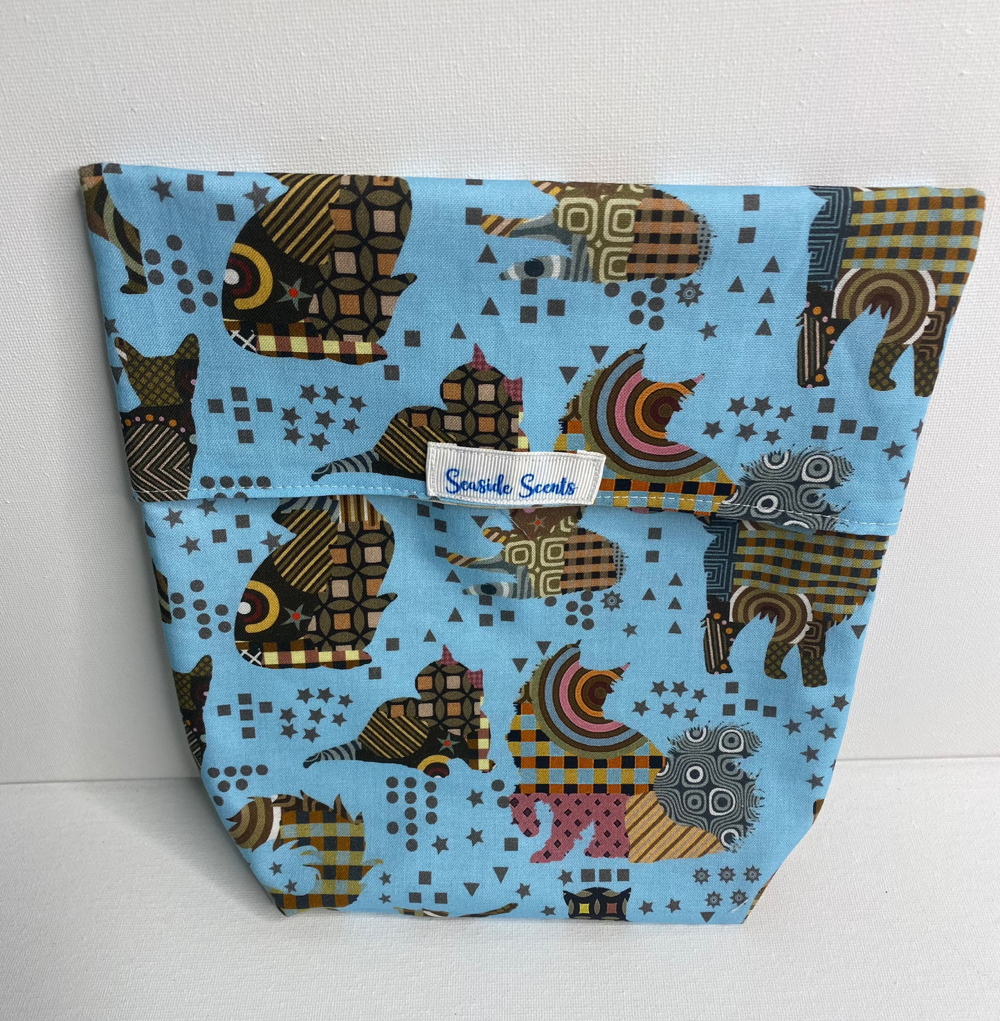 Microwave Popcorn Bag Fabric Cats