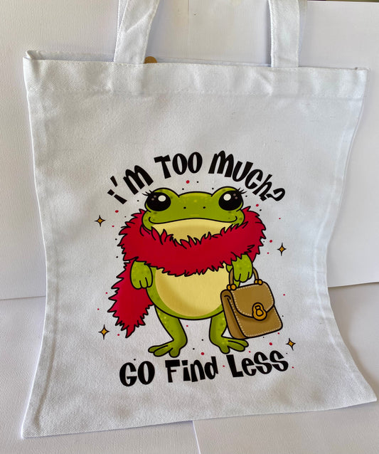 Frog White Tote Bag