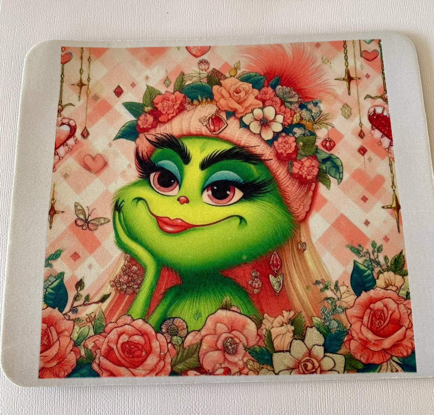 Girl Grinch Mouse Pad