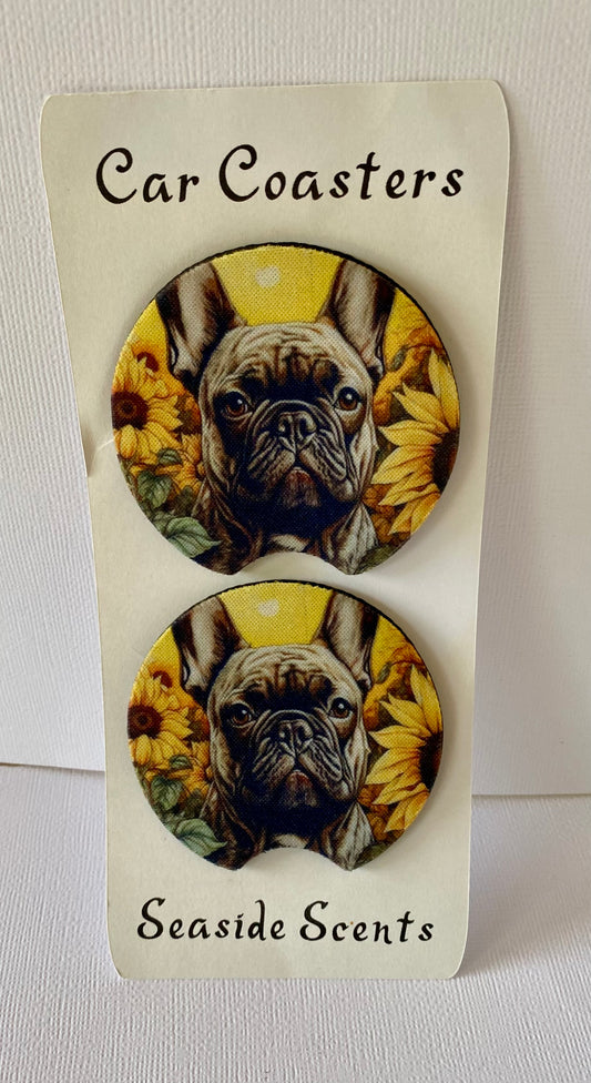 Pug Car Coasters