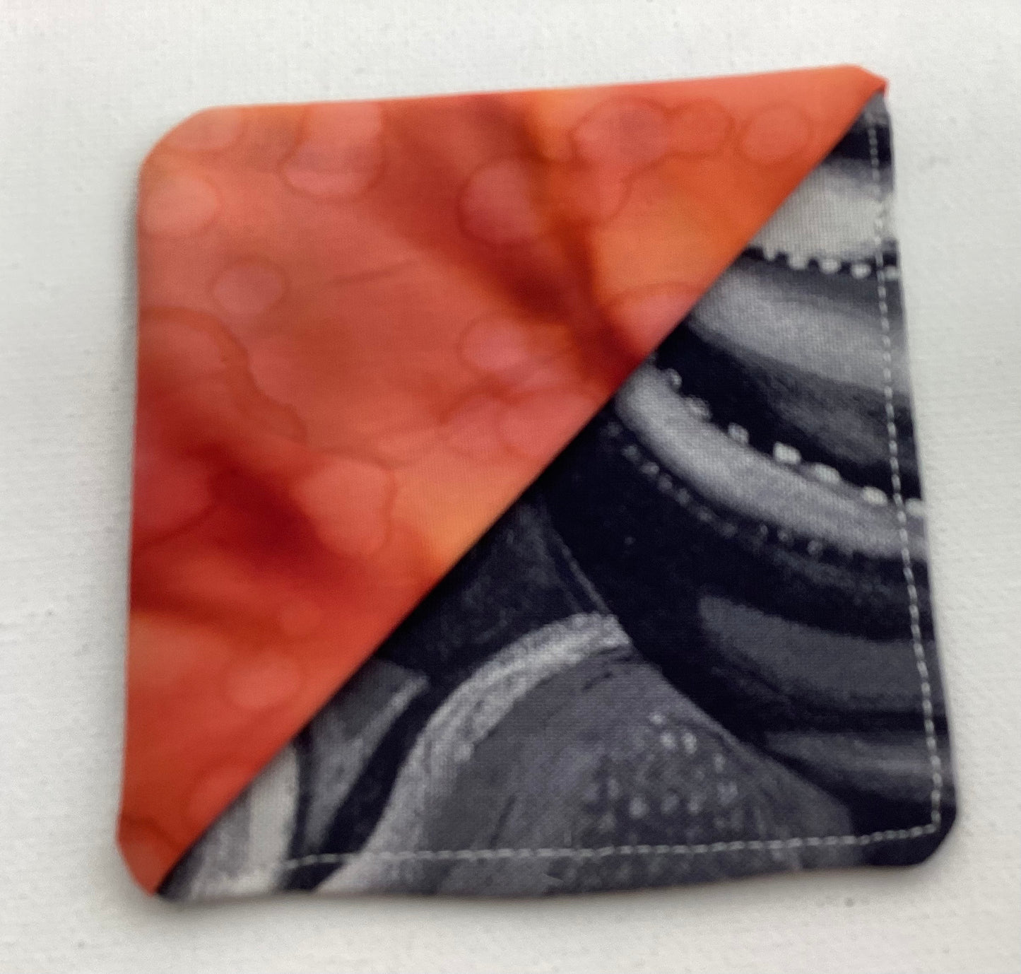 Fabric Bookmarks - Black Swirls