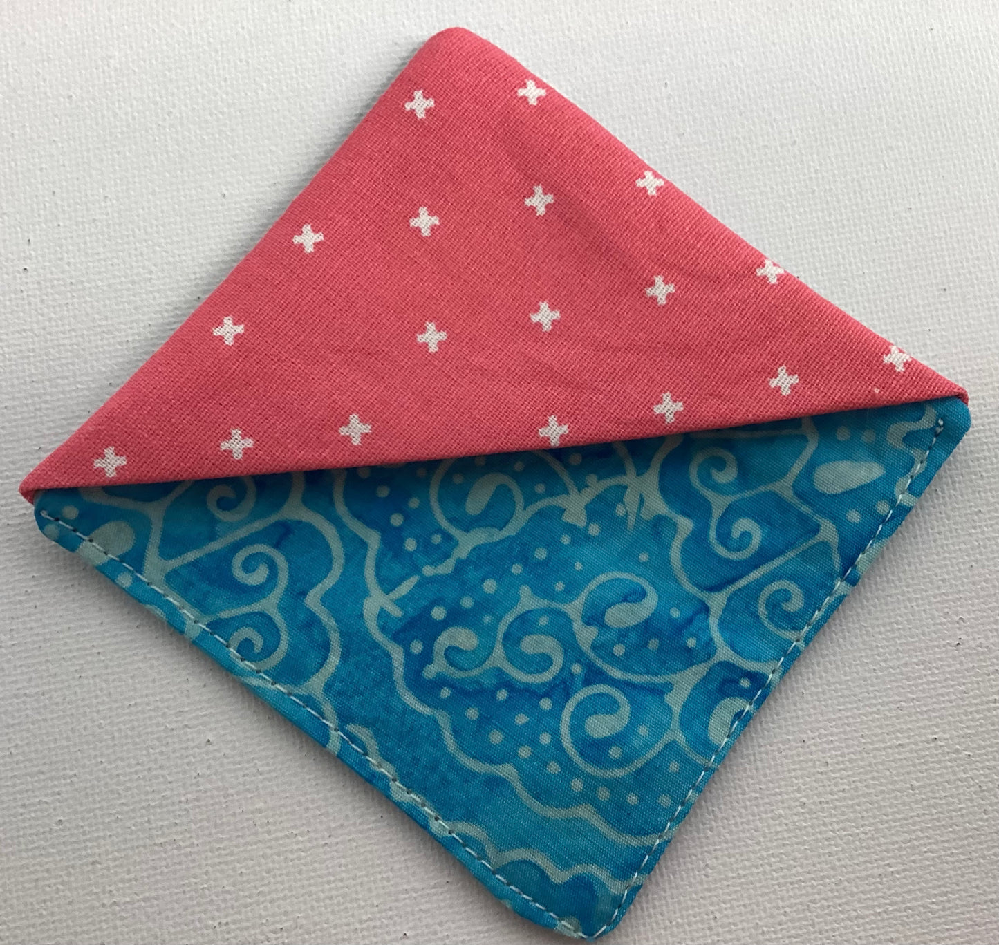 Fabric Bookmarks -Pink and Blue