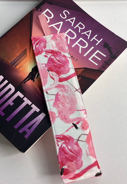 Fabric Bookmarks Flock of Flamingos