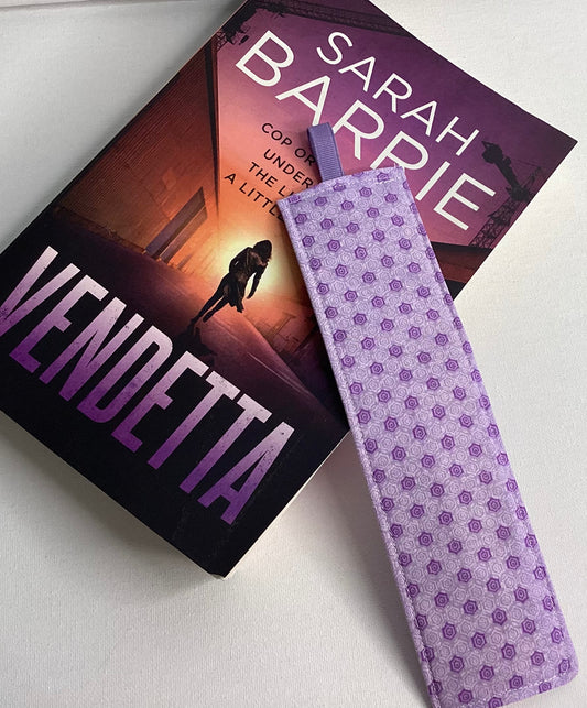 Fabric Bookmarks Purple Grahpic