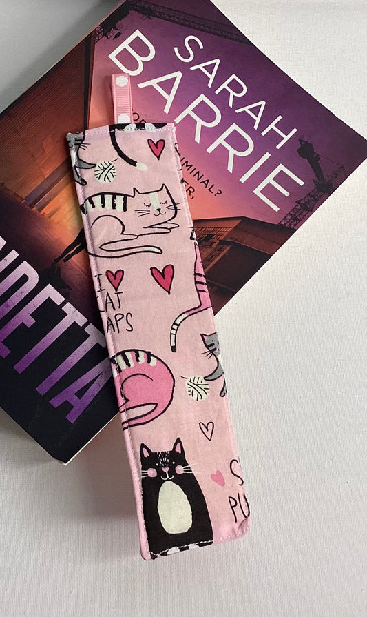 Fabric Bookmarks Cat Nap