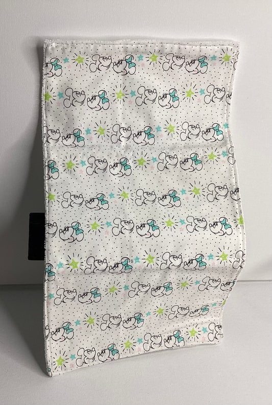 Handmade Baby Burping Cloth Mickey & Minnie