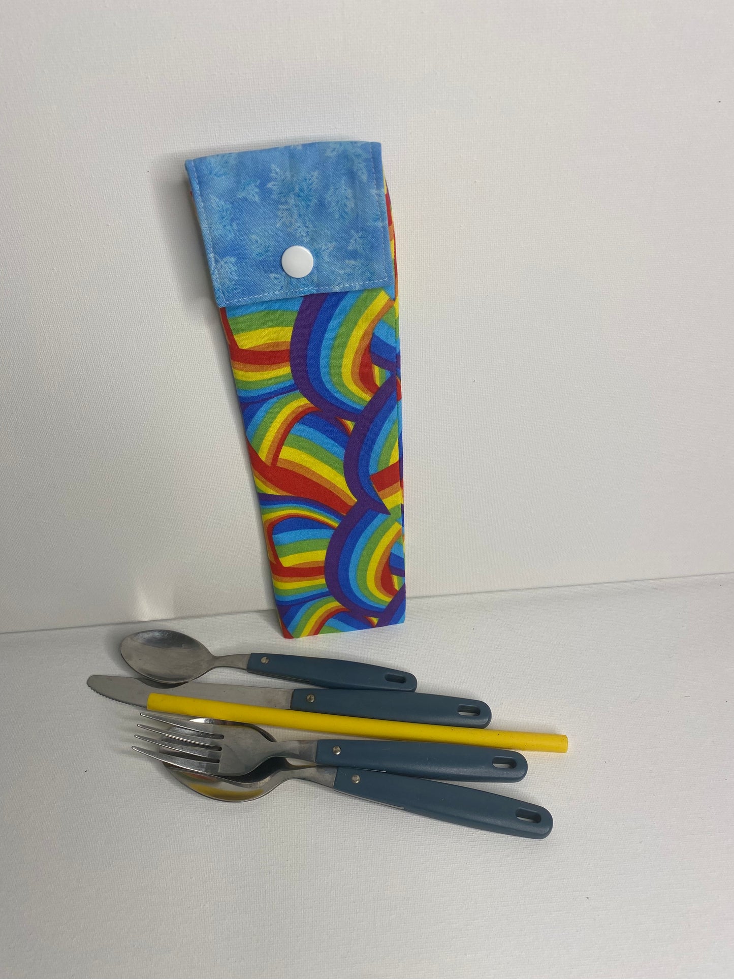 Travel Cutlery Pouch - Swirls of Colour