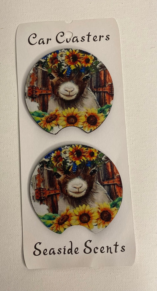 Car Coasters - Cute Cow