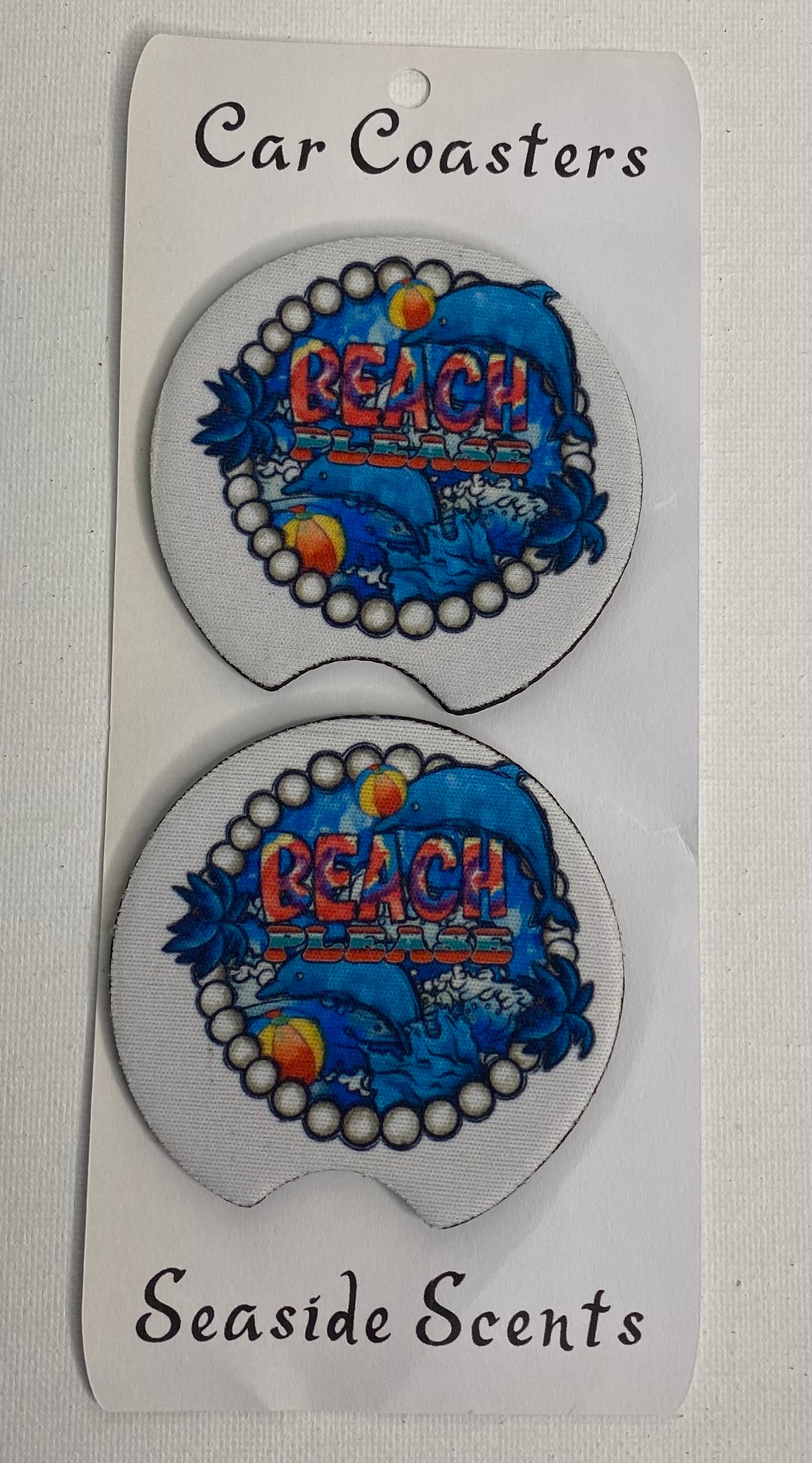 Car Coasters -Beach