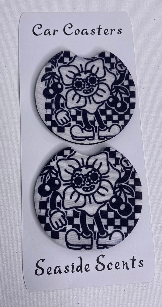Car Coasters - Flower Person