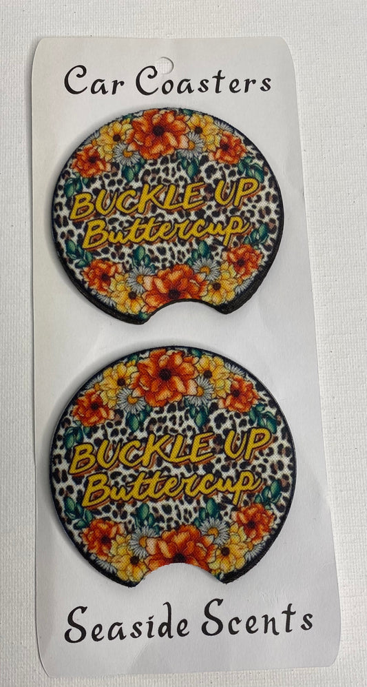 Car Coasters - Buckle Up