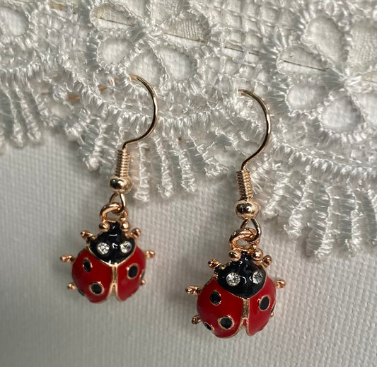 Earrings -Lady Bug