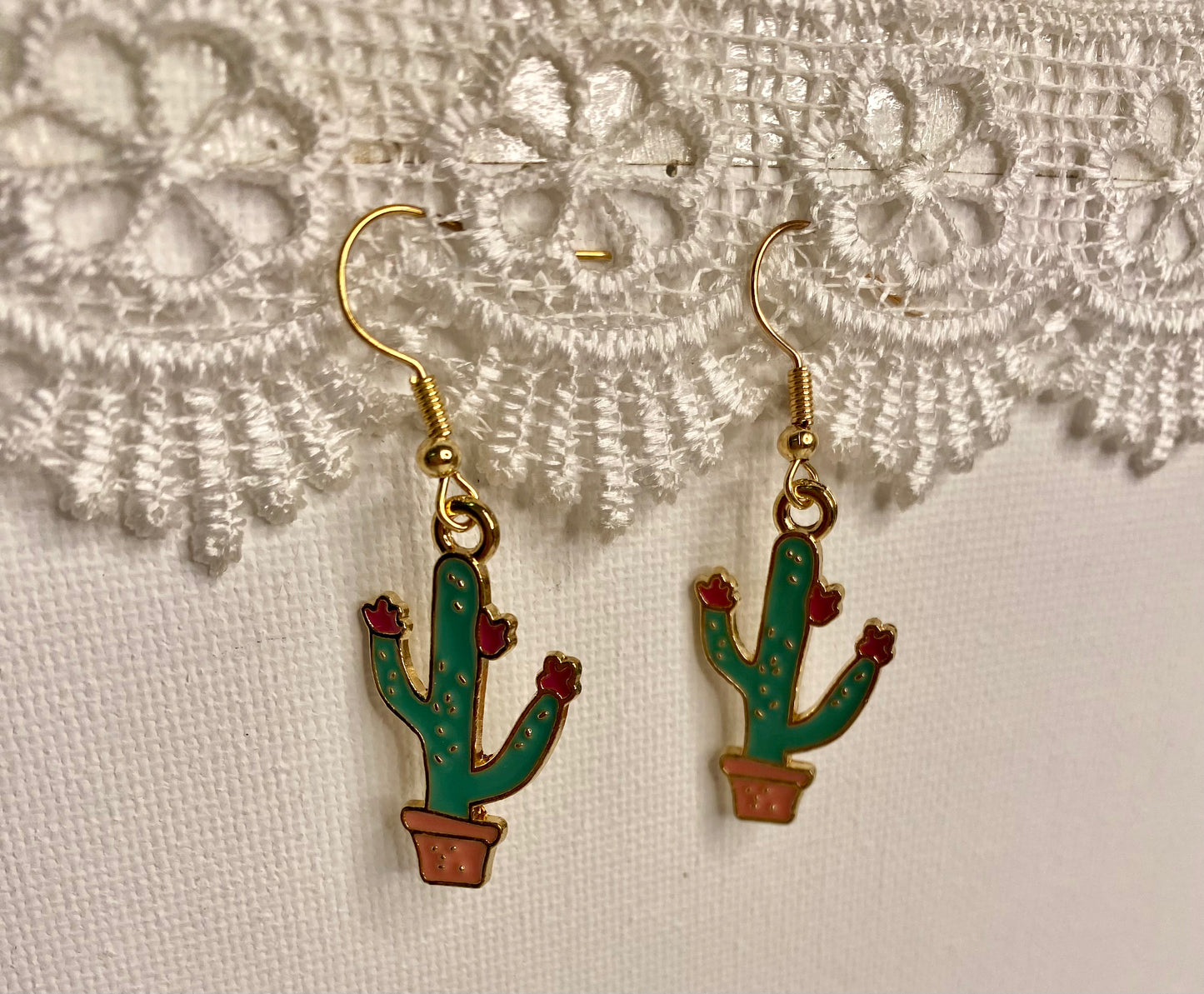 Earrings - Cactus
