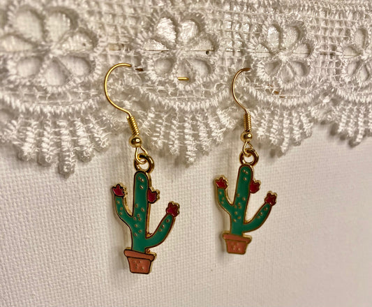 Earrings - Cactus