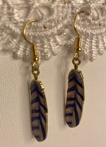 Earrings - Feather Drops
