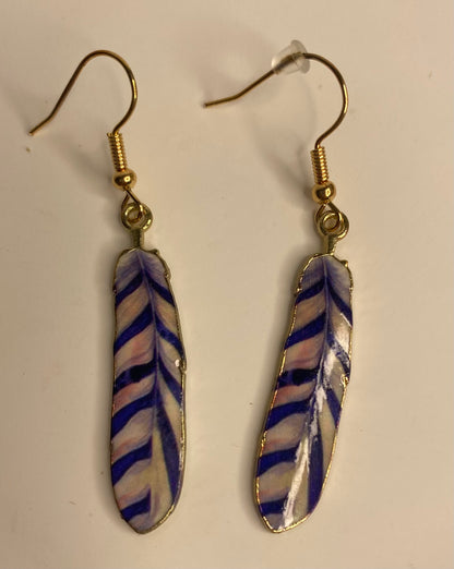 Earrings - Feather Drops