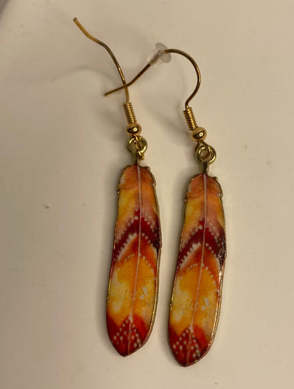 Earrings - Feather Drops
