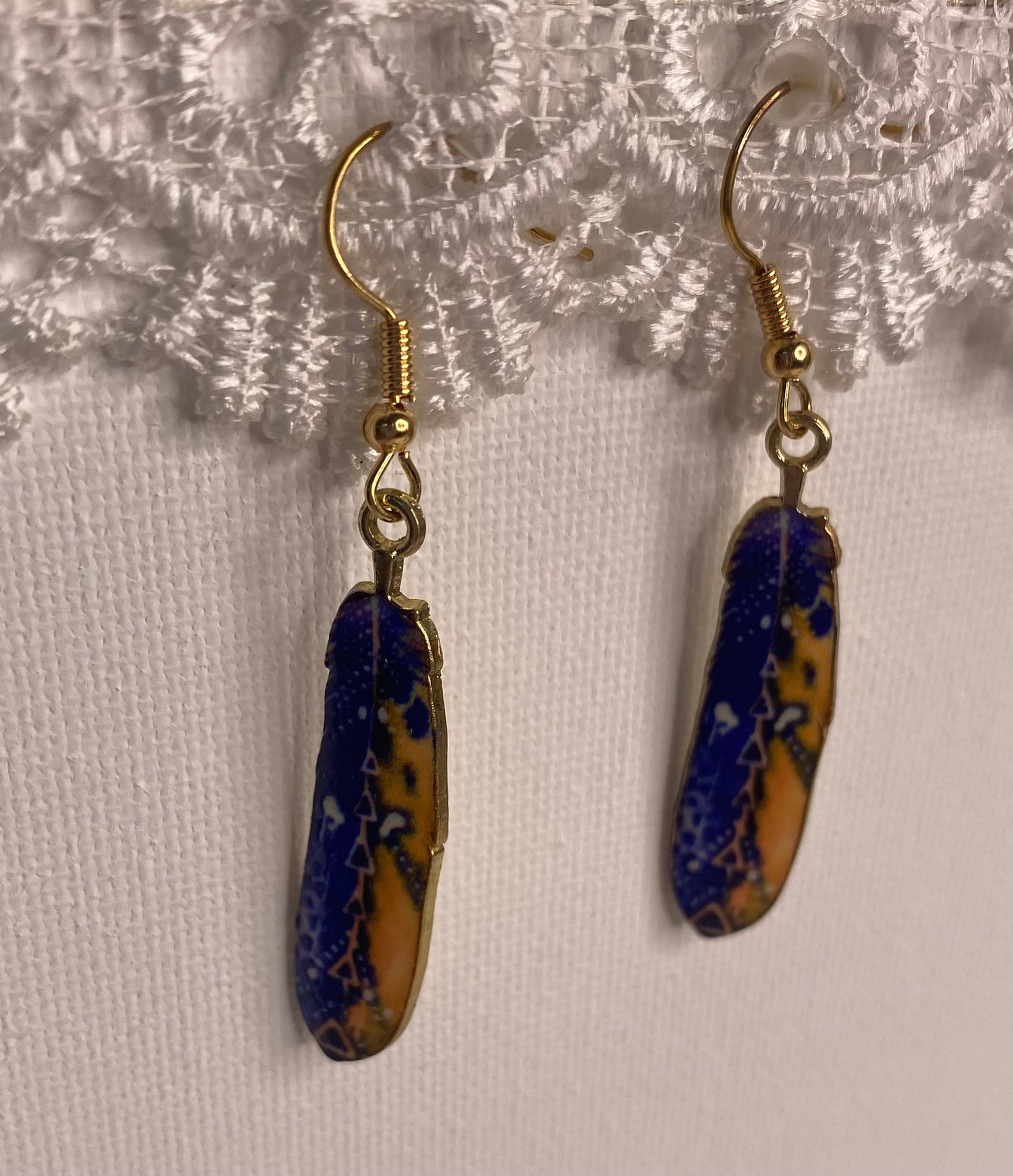 Earrings - Feather Drops