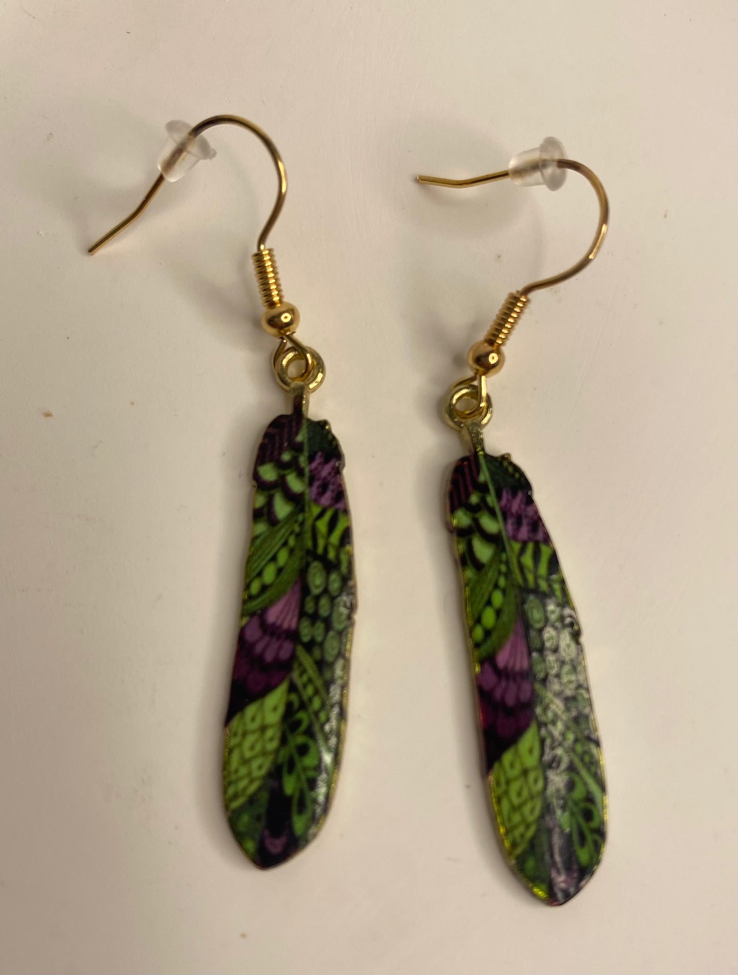 Earrings - Feather Drops