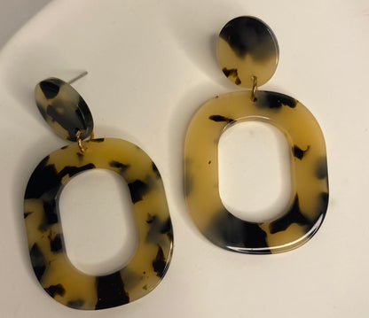 Earrings - Large Tortoiseshell