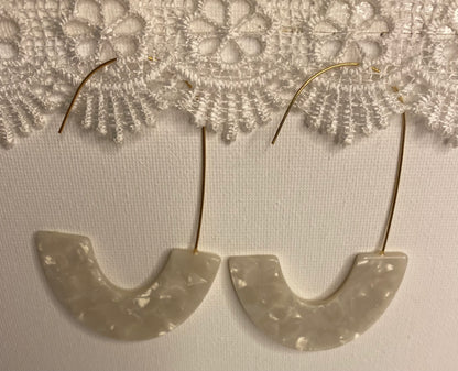 Earrings -Large Hoop 1/2 Circle