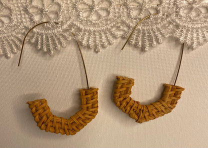 Earrings -Large Hoop 1/2 Circle